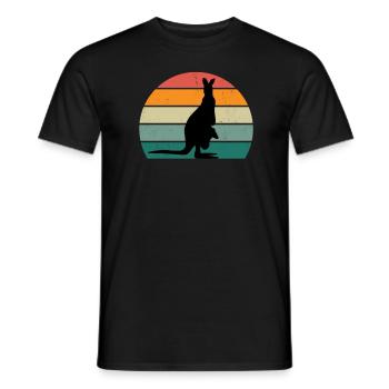 Kangaroos Kangaroo Bags Jumping Boxes Kangaroo - Men's T-Shirt - black - Front - AI Model Male 178 light (178cm)