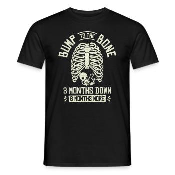 Pregnancy Halloween Bump To The Bone Maternity - Men's T-Shirt - black - Front - AI Model Male 178 light (178cm)