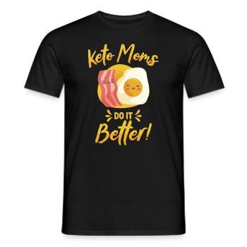 Keto Mom Ernährungsberaterin Ketogenes Essen - Männer T-Shirt - Schwarz - Vorne - AI Model Male 178 light (178cm)