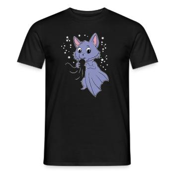 Chauve-souris Kawaii - T-shirt homme - noir - Devant - AI Model Male 178 light (178cm)