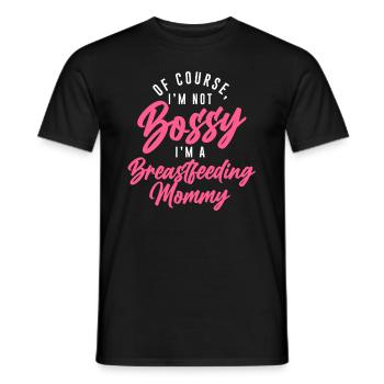 Silent Bossy Mère allaitante normalisée - T-shirt homme - noir - Devant - AI Model Male 178 light (178cm)