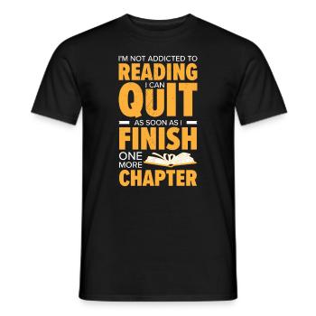 Lesesucht Eifriger Leser Literatur Buch - Männer T-Shirt - Schwarz - Vorne - AI Model Male 178 light (178cm)