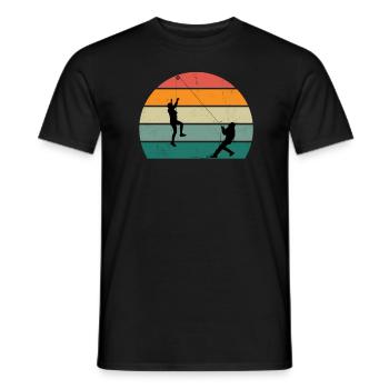 Kletterer Klettererin Bouldern Boulderin Klettern - Männer T-Shirt - Schwarz - Vorne - AI Model Male 178 light (178cm)