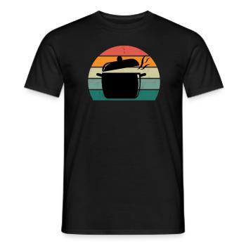 Cook Cook Kitchen Restaurant Bar Bistro - Men's T-Shirt - black - Front - AI Model Male 178 light (178cm)