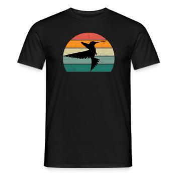 Hummingbirds fast wings flapping hummingbird - Men's T-Shirt - black - Front - AI Model Male 178 light (178cm)