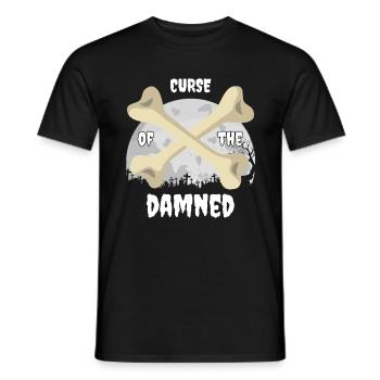Curse of the Damned - Halloween October 31st - Men's T-Shirt - black - Front - AI Model Male 178 light (178cm)
