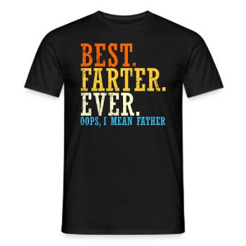 Beste Farter aller anderen oops Ich meine Vater Fu - Männer T-Shirt - Schwarz - Vorne - AI Model Male 178 light (178cm)
