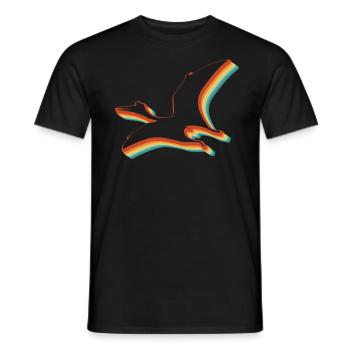 Quetzalcoatlus Retro Dinosaurier Kinder Vintage - Männer T-Shirt - Schwarz - Vorne - AI Model Male 178 light (178cm)