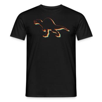 Spinosaurus retro dinosaur Kid Vintage Spinosaurus - Männer T-Shirt - Schwarz - Vorne - AI Model Male 178 light (178cm)