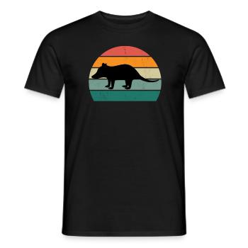 Opossum Oppssums Oposum Nager Nagetier Beutel - Männer T-Shirt - Schwarz - Vorne - AI Model Male 178 light (178cm)