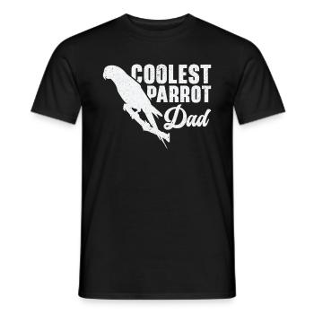 Macaw Cool Parrot Dad Pet Zoo Animal Birdwatcher - Men's T-Shirt - black - Front - AI Model Male 178 light (178cm)