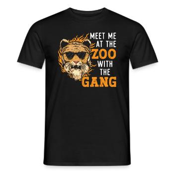 Zookeeper Animal Care Zookeeping Wildlife Nature - Men's T-Shirt - black - Front - AI Model Male 178 light (178cm)