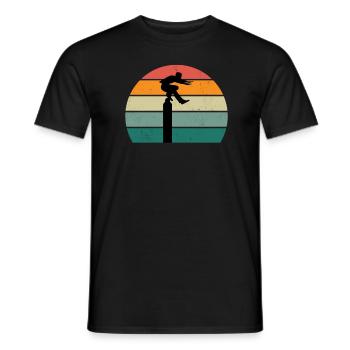 Parkour Runner Parkour Runner Obstacle Ninja - Men's T-Shirt - black - Front - AI Model Male 178 light (178cm)