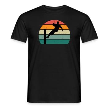 Parkour Runner Parkour Runner Obstacle Ninja - Men's T-Shirt - black - Front - AI Model Male 178 light (178cm)