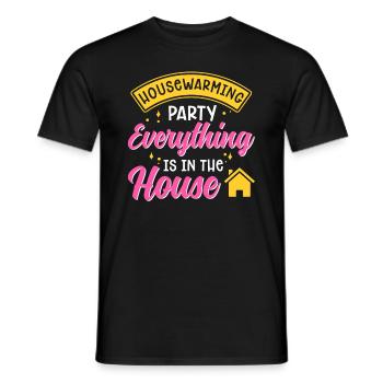 Pendaison de crémaillère pour les nouveaux propriétaires Tout est - T-shirt homme - noir - Devant - AI Model Male 178 light (178cm)