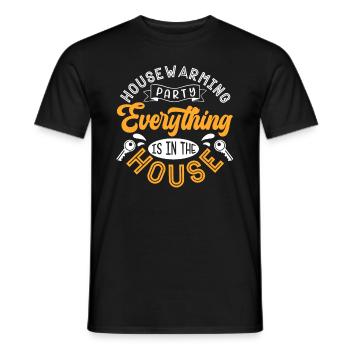 Pendaison de crémaillère pour les nouveaux propriétaires Tout est - T-shirt homme - noir - Devant - AI Model Male 178 light (178cm)
