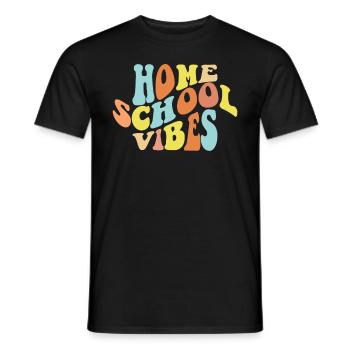 Heimschule Vibe Homeschool Life Retro - Männer T-Shirt - Schwarz - Vorne - AI Model Male 178 light (178cm)
