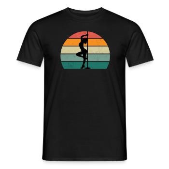 Pole Dancer Pole Dance Pole Dance - Men's T-Shirt - black - Front - AI Model Male 178 light (178cm)