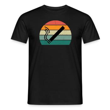 smoker smoker cigarette cigarillo smoking - Men's T-Shirt - black - Front - AI Model Male 178 light (178cm)