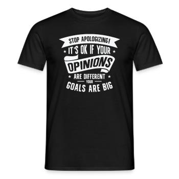 Positivity Misfits Poets Poetry Goals Differences - Men's T-Shirt - black - Front - AI Model Male 178 light (178cm)