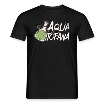 Aqua Tofana Conspiracy Crime Fan Vintage - T-shirt homme - noir - Devant - AI Model Male 178 light (178cm)