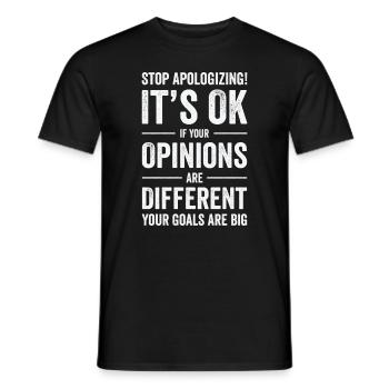 Positivity Misfits Poets Poetry Goals Differences - Men's T-Shirt - black - Front - AI Model Male 178 light (178cm)
