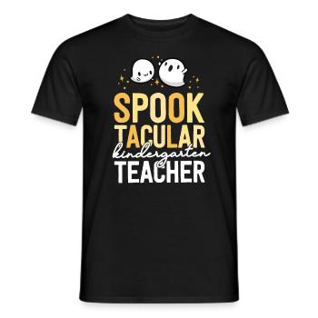 Kindergarten Teacher Halloween School Matching - Men's T-Shirt - black - Front - AI Model Male 178 light (178cm)