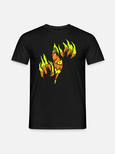 Jack O'Lantern - Evil Halloween Pumpkin - Men's T-Shirt - black