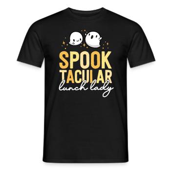 Mittagessen Dame Halloween Schule Cafeteria Matching - Männer T-Shirt - Schwarz - Vorne - AI Model Male 178 light (178cm)
