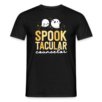 School Counselor Halloween Matching Teacher Crew - Men's T-Shirt - black - Front - AI Model Male 178 light (178cm)