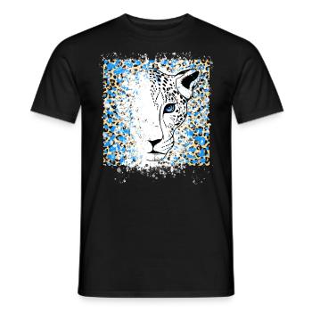 Cooles Animal Print - Männer T-Shirt - Schwarz - Vorne - AI Model Male 178 light (178cm)