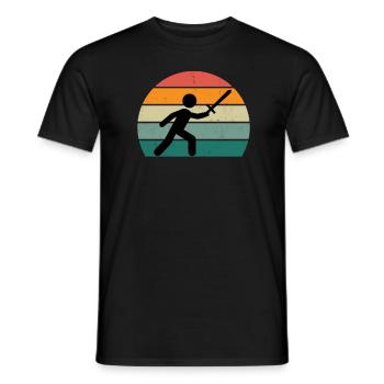 Sword Fighting Sword Blade Lance Sabre Dagger - T-shirt homme - noir - Devant - AI Model Male 178 light (178cm)