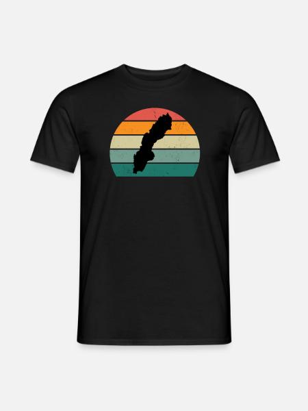 schwede schwedin blau gelb stockholm schweden - T-shirt herr - svart