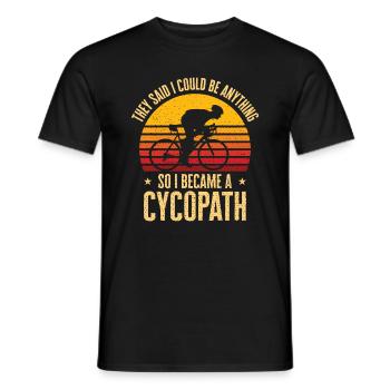 Lustige Radfahrer Radfahrer Fahrrad Fahrrad Berg - Männer T-Shirt - Schwarz - Vorne - AI Model Male 178 light (178cm)