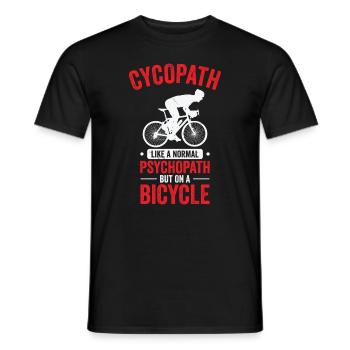 Lustige Radfahrer Radfahrer Fahrrad Fahrrad Berg - Männer T-Shirt - Schwarz - Vorne - AI Model Male 178 light (178cm)