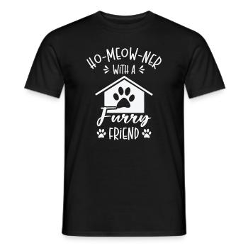 Neuer Hausbesitzer Miau Katze Katzenbesitzer - Männer T-Shirt - Schwarz - Vorne - AI Model Male 178 light (178cm)