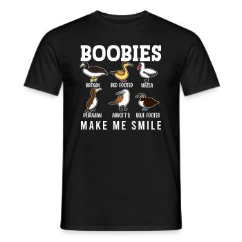 Funny Booby Seabirds Collection - Men's T-Shirt - black - Front - AI Model Male 178 light (178cm)