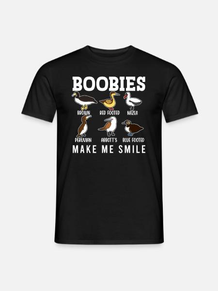 Funny Booby Seabirds Collection - Men's T-Shirt - black