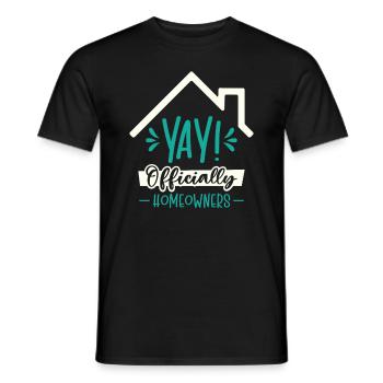 Neue Hauseigentümer Einweihung Offiziell - Männer T-Shirt - Schwarz - Vorne - AI Model Male 178 light (178cm)