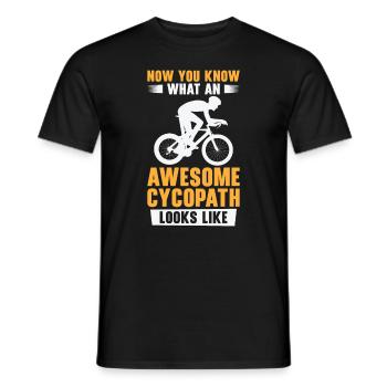 Lustige Radfahrer Radfahrer Fahrrad Fahrrad Berg - Männer T-Shirt - Schwarz - Vorne - AI Model Male 178 light (178cm)