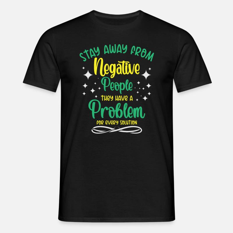 Problem Solution Critical Thinkers Positive - Men's T-Shirt - black