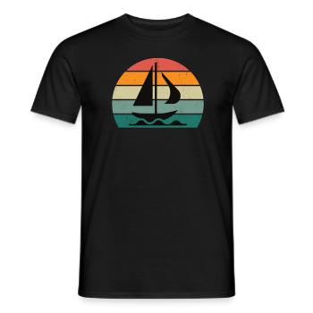 voilier voilier voilier voilier voilier bateau - T-shirt homme - noir - Devant - AI Model Male 178 light (178cm)