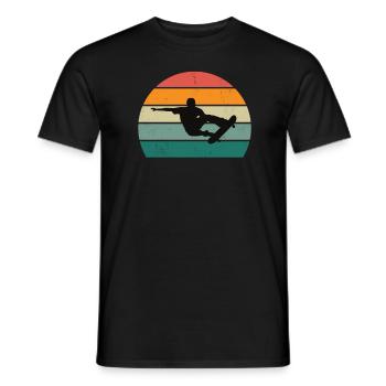 skatboarden skatboarder skatboarderin skatboard - Männer T-Shirt - Schwarz - Vorne - AI Model Male 178 light (178cm)
