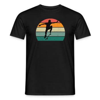 skatboarden skatboarder skatboarderin skatboard - Männer T-Shirt - Schwarz - Vorne - AI Model Male 178 light (178cm)