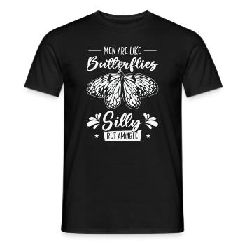 Himmlischer Schmetterling Silly Men - Männer T-Shirt - Schwarz - Vorne - AI Model Male 178 light (178cm)