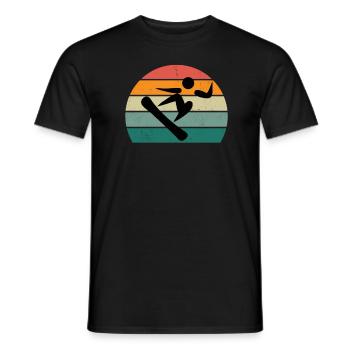 Snowboard Snowboarder Snowboarder Slope Neige - T-shirt homme - noir - Devant - AI Model Male 178 light (178cm)