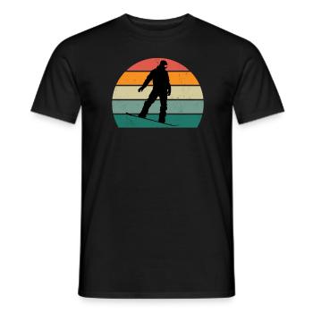 Snowboard Snowboarder Snowboarder Slope Neige - T-shirt homme - noir - Devant - AI Model Male 178 light (178cm)