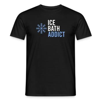 Ice Bathing Healthy Cold Ice Swimming Cold - Men's T-Shirt - black - Front - AI Model Male 178 light (178cm)