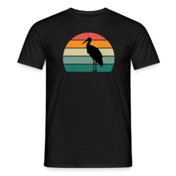 Stork Stork Baby Children Child Beak Stork - Men's T-Shirt - black - Front - AI Model Male 178 light (178cm)