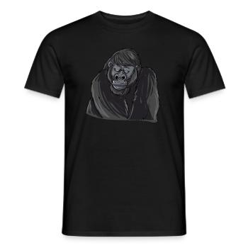 Gorilla - Men's T-Shirt - black - Front - AI Model Male 178 light (178cm)